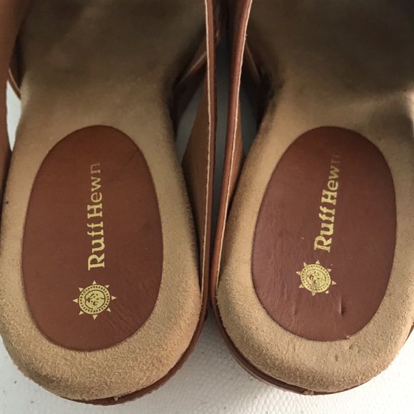 Ruff Hewn brown cork wedge sandal, size 8.5 - Picture 5 of 11